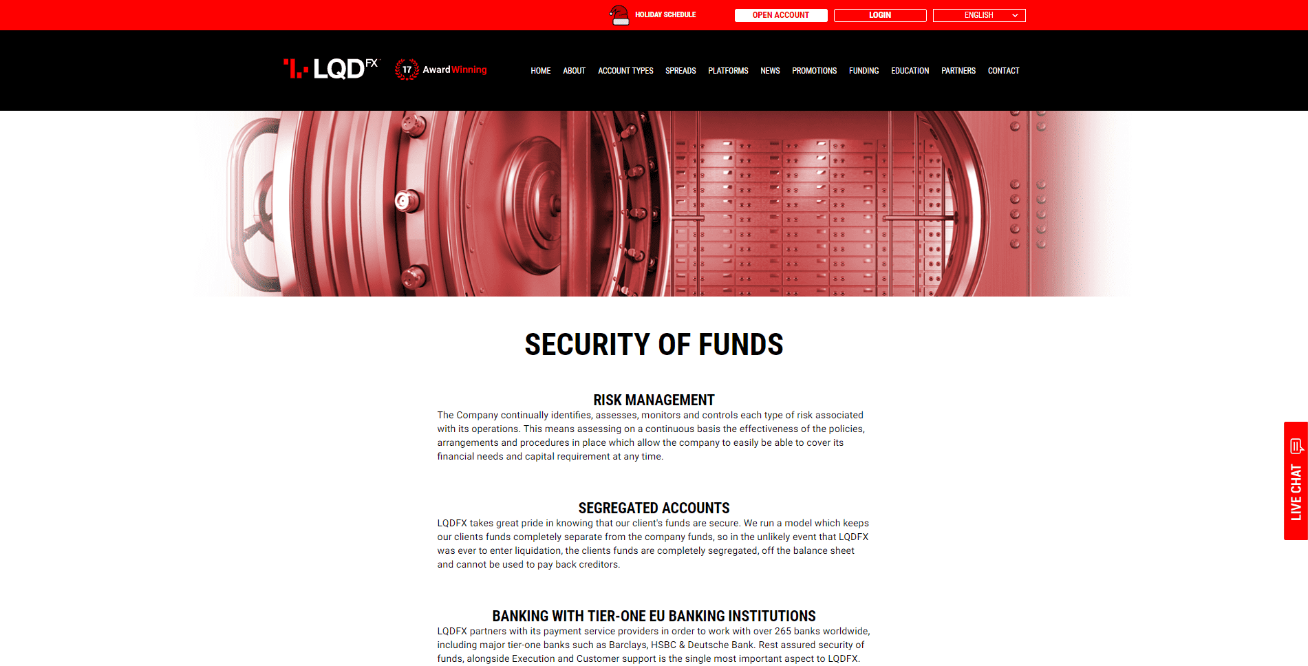 LQDFX Review security of funds info LQDFX Review security of funds info
